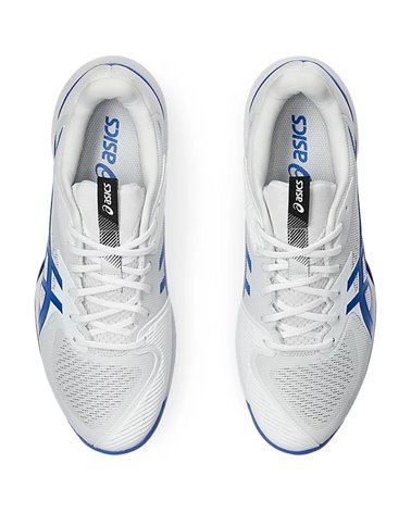 Asics Solution Speed FF 3 Clay Men's Tennis Shoes, White/Tuna Blue