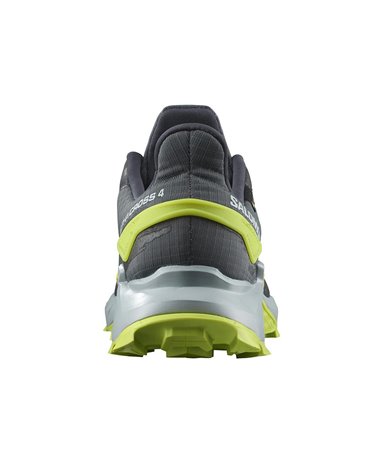 Salomon Alphacross 4 GTX Gore-Tex Men's Trail Running Shoes Size EU 42 2/3, Ebony/Pearl Blue/Acid Lime