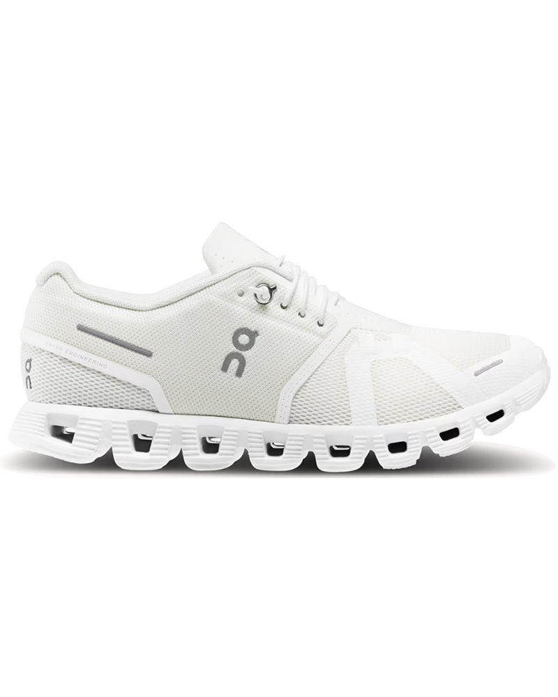 On Cloud 5 Women's Running Shoes, Undyed-White/White