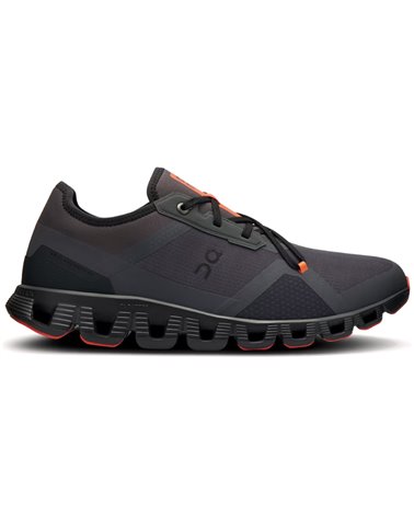 On Cloud X 3 AD Men's Running Shoes, Eclipse/Flame