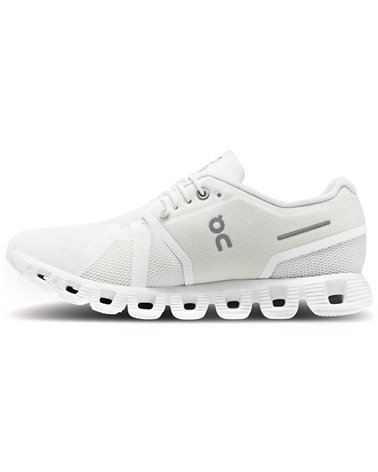 On Cloud 5 Women's Running Shoes, Undyed-White/White