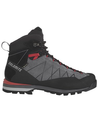 Dolomite Crodarossa HI GTX Gore-Tex 2.0 Men's Hiking/Approach Boots, Gunmetal Grey/Fiery Red