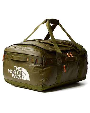 The North Face Base Camp Voyager - 62 Liters, Forest Olive/Desert Rust/White Dune