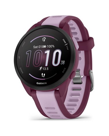 Garmin Forerunner 165 Music GPS Smartwatch Cardio Integrato, Berry/Lilac