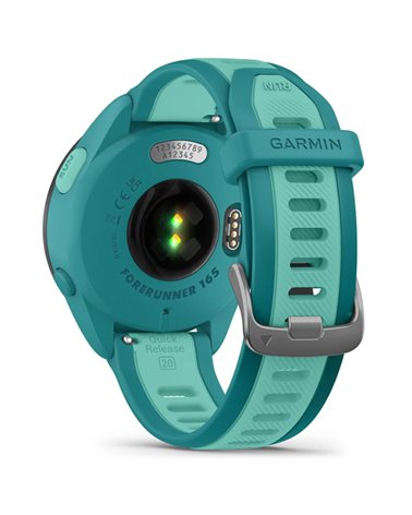 Garmin Forerunner 165 Music GPS Smartwatch Cardio Integrato, Turquoise/Aqua