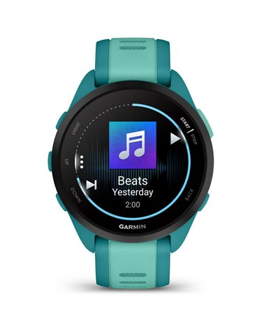 Garmin Forerunner 165 Music GPS Smartwatch Cardio Integrato, Turquoise/Aqua
