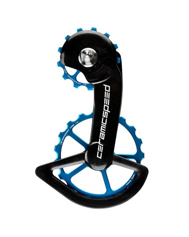 Ceramicspeed Rear Derailleur Cage OSPW Oversized Pulley Wheel Systems Shimano 12v Dura-Ace/Ultegra, Blue