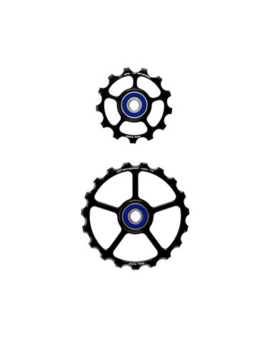 CeramicSpeed Os Pulley Wheels (Spare) Shimano 10 + 11S (Ultegra + Dura Ace) Black 13/19T
