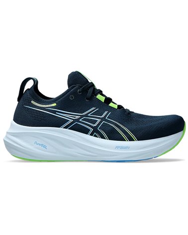 Asics Gel-Nimbus 26 Men's Running Shoes, French Blue/Electric Lime