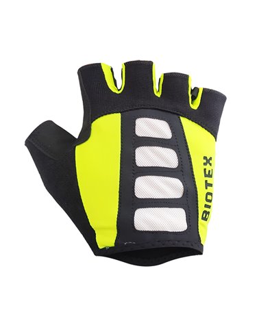 Biotex Mesh Race Cycling Short Fingers Gloves Size XL, Neon Yellow