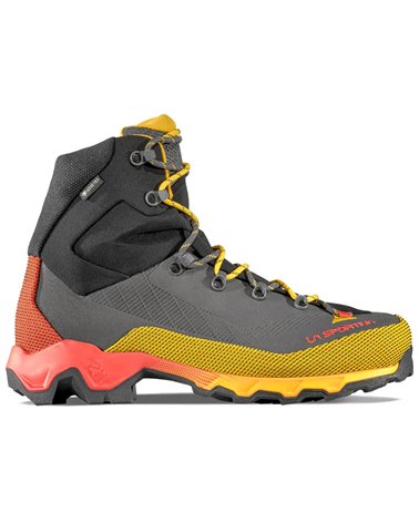 La Sportiva Aequilibrium Trek GTX Gore-Tex Men's Hiking Boots, Carbon/Yellow