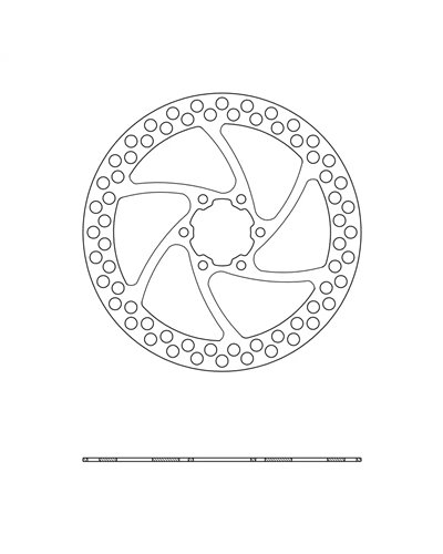 Ferodo Disco 6 Fori Rounded Spessore 1.8mm - 140mm, Argento