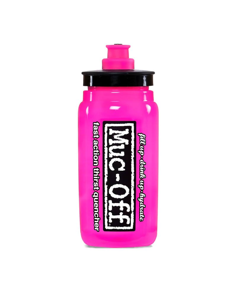 Muc-Off Pink Custom Fly Water Bottle 550ml, Pink