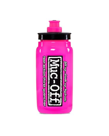 Muc-Off Pink Custom Fly Water Bottle 550ml, Pink