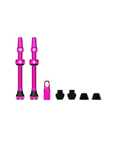 Muc-Off Tubeless Valve Kit 80mm, Pink (Pair)