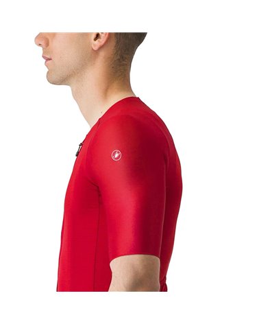 Castelli Aero Race7.0 Rosso Corsa Men's Short Sleeve Cycling Jersey, Rich Red