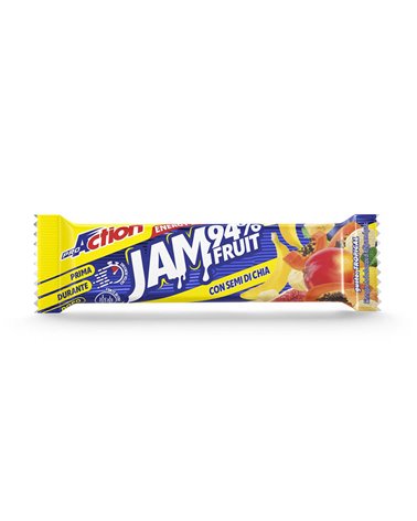 ProAction Jam Fruit 94% Energy Gel-Bar Tropical Flavour, 1 bar 30gr