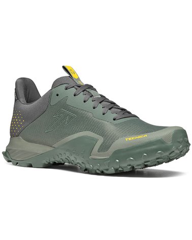 Tecnica Magma 2.0 S GTX Gore-Tex Men's Fast Hiking Shoes, Dark Green/Yellow