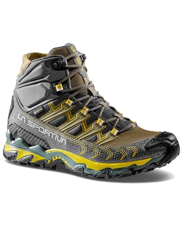 La Sportiva Ultra Raptor II Mid GTX Gore-Tex Women's Speed Hiking Shoes, Charcoal/Aloe