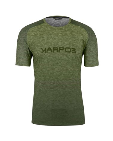 Karpos Prato Piazza Men's T-Shirt, Rifle Green/Cedar Green