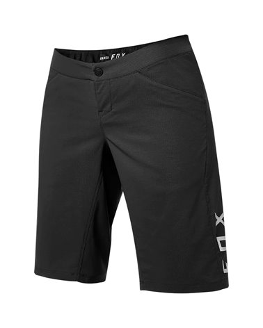 Fox Ranger Lite Women's MTB Shorts, Black (Removable Padded Liner)