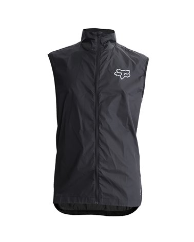 Fox Defend Wind Men's Packable Windproof MTB Vest Szie XL, Black