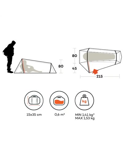 Ferrino Lightent 1 Pro FR 1-person Tent, Olive Green