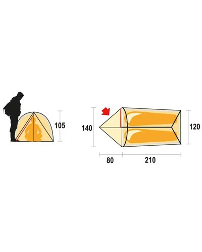 Ferrino Manaslu 2 FR Tenda Due Posti, Arancio