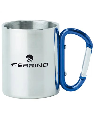 Ferrino Tazza in Acciaio Inox con Moschettone