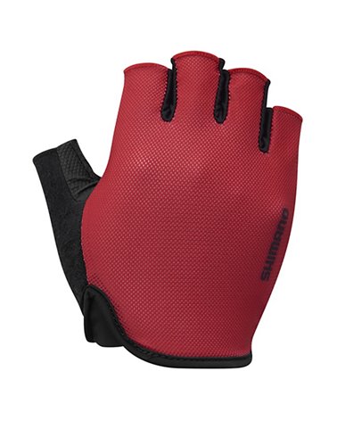 Shimano Airway Short Finger Cycling Gloves, Red