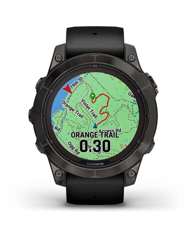 Garmin Epix Pro (Gen 2) Sapphire Edition Case 51mm GPS Watch Wrist-Based HR, Carbon Gray DLC Titanium/Black