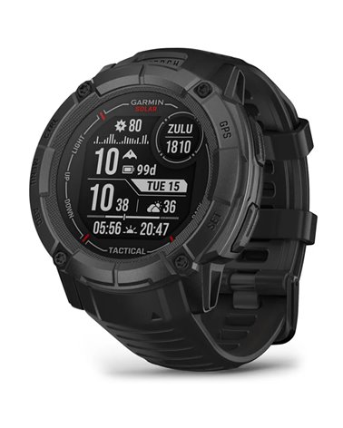 Garmin Instinct 2X Solar Tactical Edition Case 50mm Wrist-Based HR GPS Smartwatch, Black