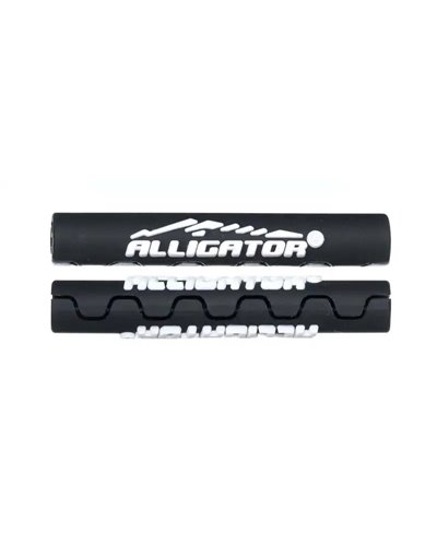 Alligator Silicone Housing 4mm, Black, 6Pcs In Bagor