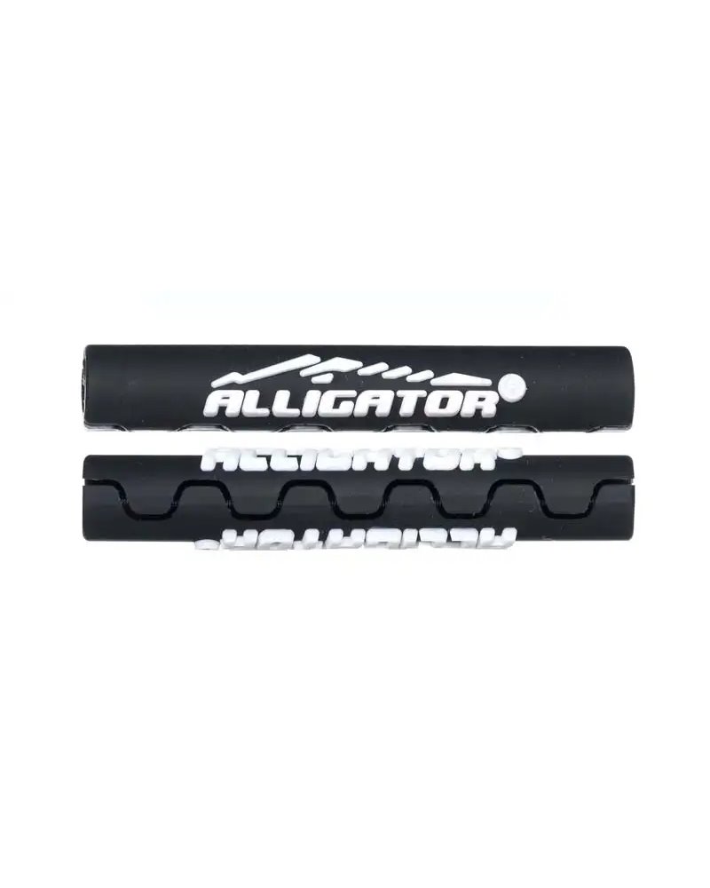 Alligator Copriguaina in Gomma Diametro 4mm Nero - Confezione 6 pz