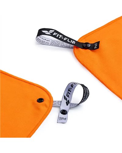 Fit-Flip Microfiber Towel 90x180 cm, Orange