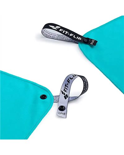 Fit-Flip Microfiber Towel 30x50 cm, Light Blue