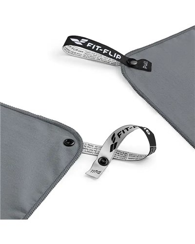 Fit-Flip Microfiber Towel 50x100 cm, Grey