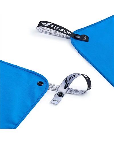 Fit-Flip Microfiber Towel 90x180 cm, Blue