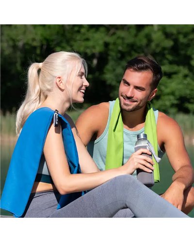 Fit-Flip Microfiber Towel 90x180 cm, Blue
