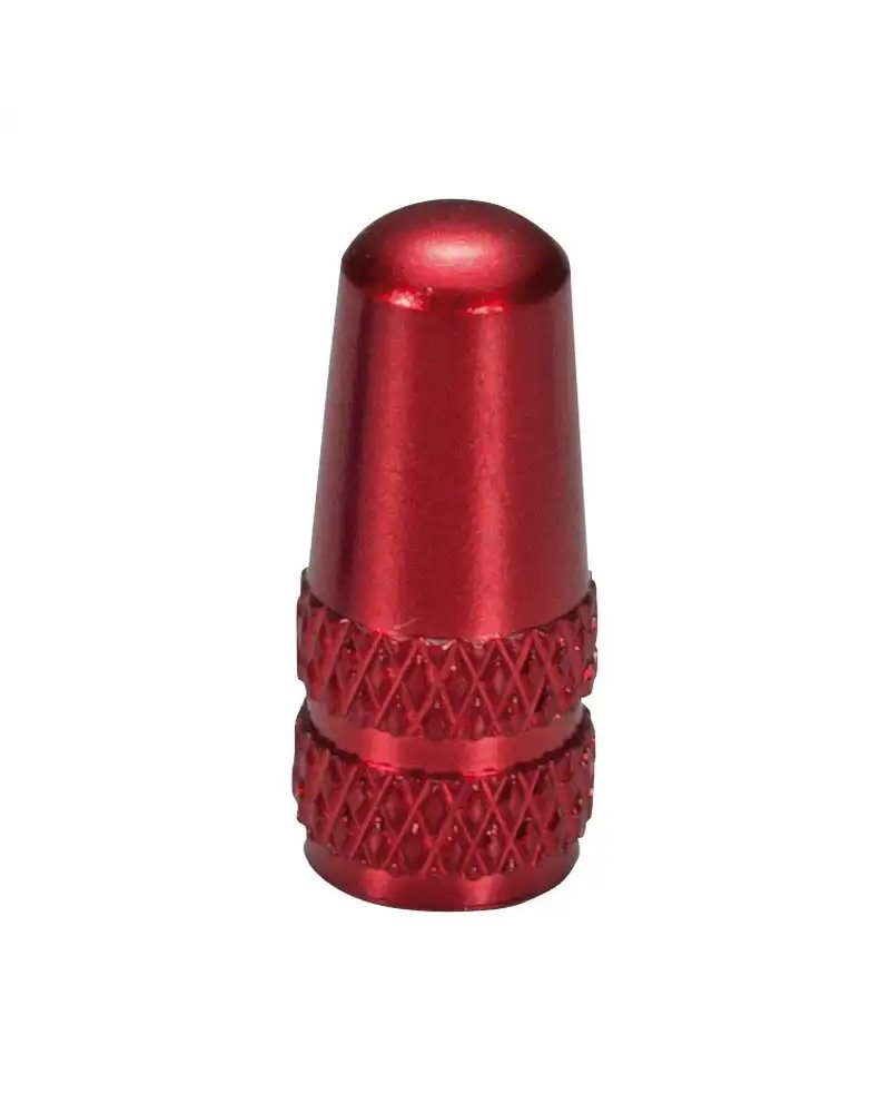 Alligator Presta Valve Cap, Alloy Red