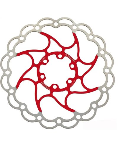 Alligator Rotor Aries Size 160mm, Red