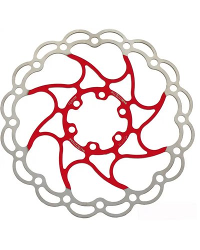 Alligator Disc Brake Rotor Aries, 180mm Red