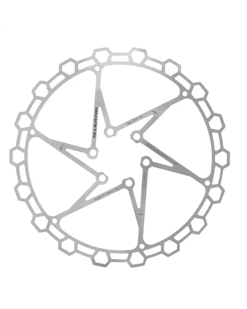 Alligator Rotor Diamond 160mm Silver Color