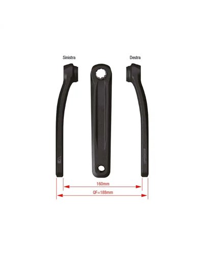 FSA Coppia Pedivelle per Bosch Gen4 Ck-320 160mm