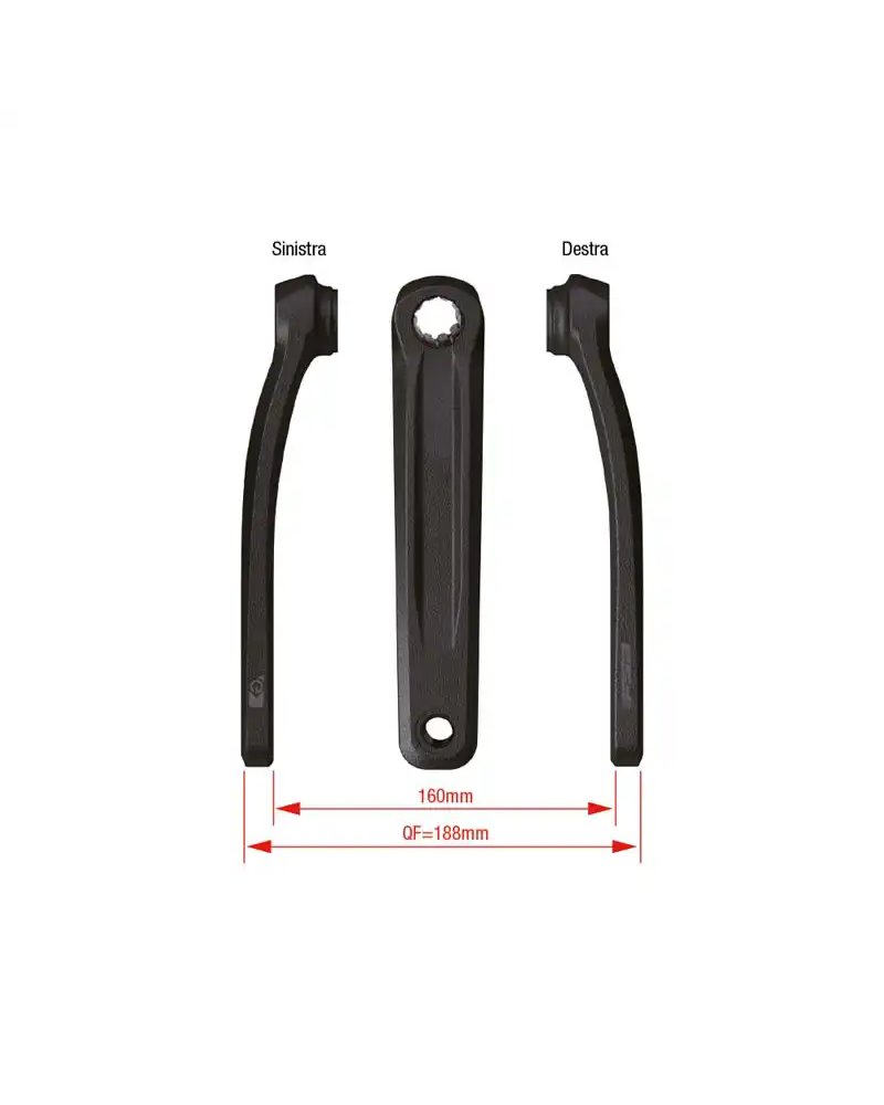 FSA Coppia Pedivelle per Bosch Gen4 Ck-320 160mm