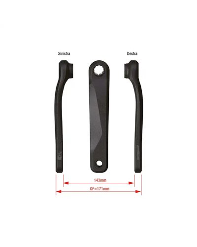 FSA Coppia Pedivelle per Bosch Gen4 Ck-220/Is 160mm
