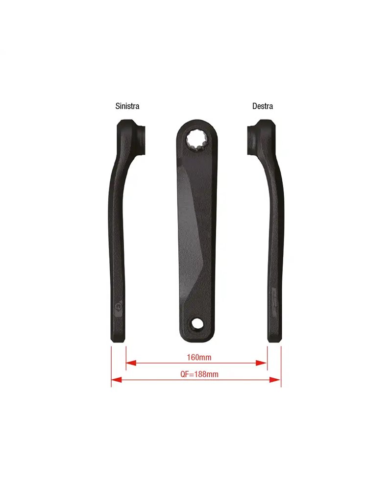 FSA e-Bike Crankarm Pair Ck - 220/Is Wider 170mm