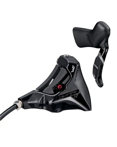 FSA Race Shift + Brake Levers K-Force WE Disc - 2X, Left, Clamp, Without Gear Indicator, Black