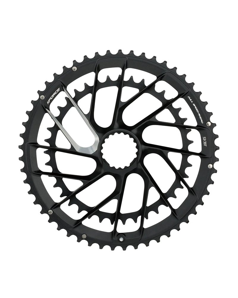 FSA Coppia Corone Integrata K-Force Team Edition Modular Direct Mount 2X12V - 46-30D, Nero Argento, WA904