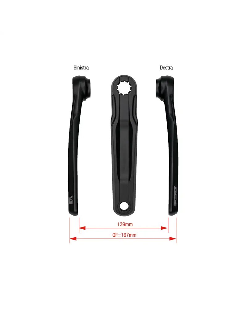FSA e-Bike Crank Arms CK-762/IS - Wider 175mm, Black